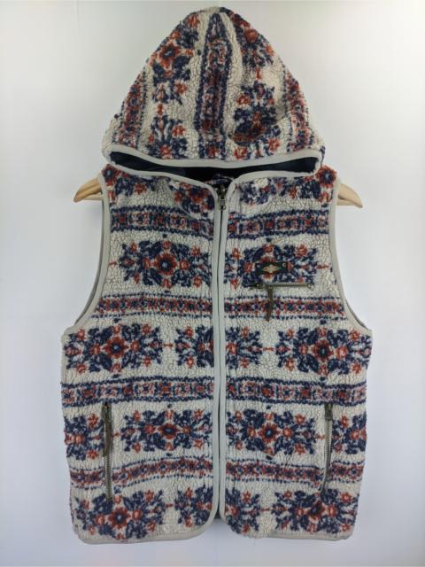 Other Designers Vintage - Steals🔥Sherpa Vest Hooded Navajo Reversible