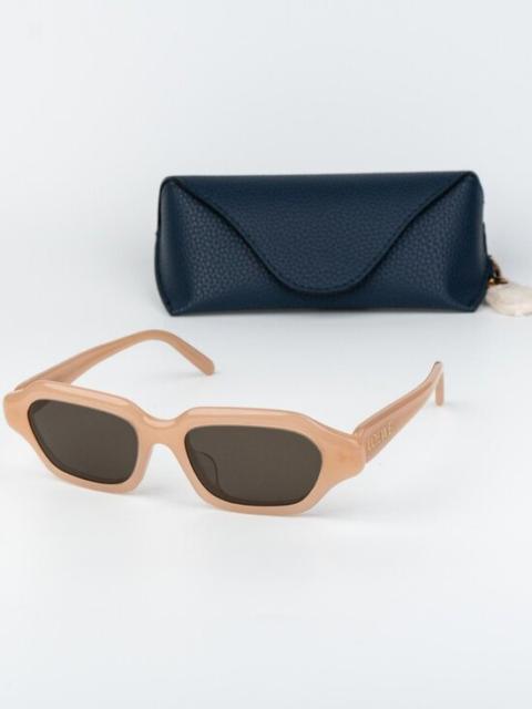 Loewe Loewe Women Sunglasses Pink Grey Rectangle LW40157U SLIM 72E NEW AUTHENTIC