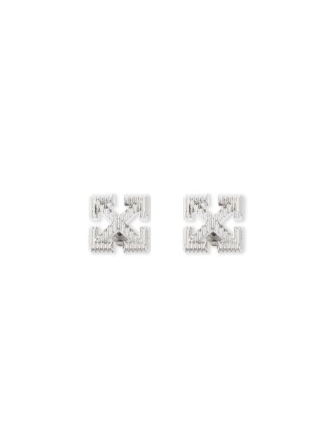 Off-White Arrow Textured Mono Earrings