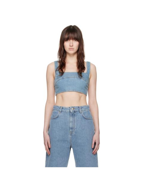 Loulou de Saison Blue Anet Denim Tank Top