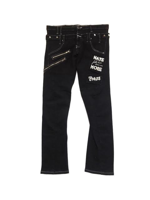 Other Designers Japanese Brand - HELL CAT PUNK DOUBLE WAIST TROUSER PANTS