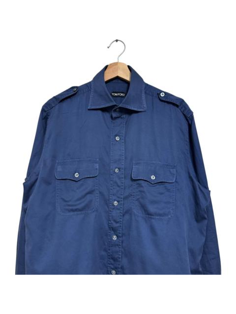 TOM FORD Tom Ford Military Navy Shirt