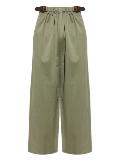 Loewe belted pleated trousers