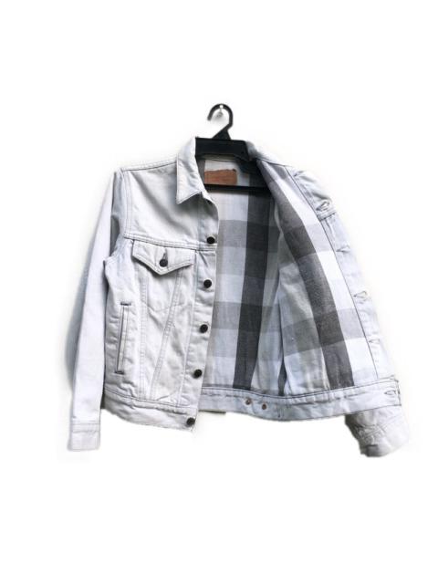 Levi's Vintage Levi’s Denim Trucker Jacket Plaid Blanket Lining