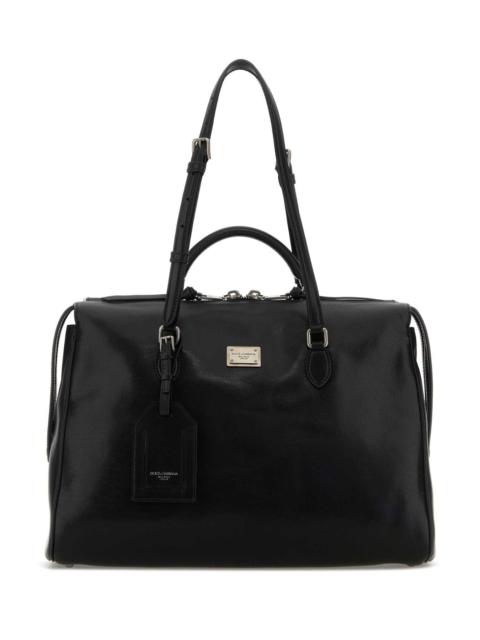 Dolce & Gabbana Dolce & Gabbana Women Black Leather Vittoria Handbag