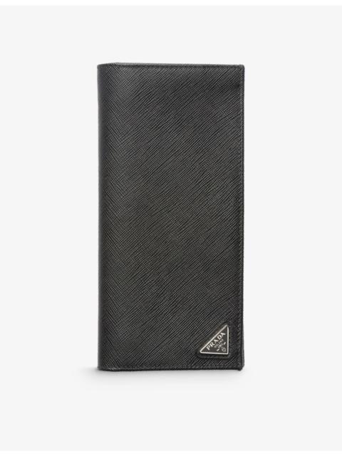 Prada Triangle-Logo Saffiano Leather Wallet
