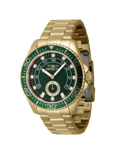 Other Designers Invicta Pro Diver Quartz Small Second Green Dial Men's Watch 47132