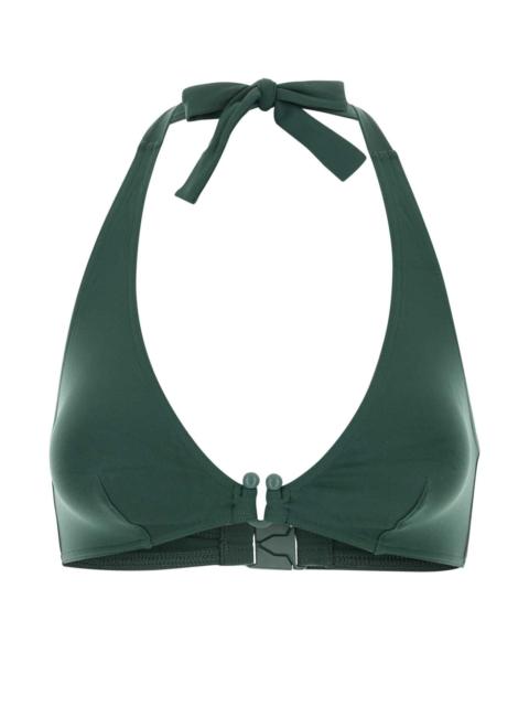ERES Eres Women Dark Green Stretch Nylon Noctambule Bikini Top
