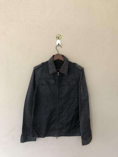 Other Designers Vintage - Vintage Lounge Lizard Riri Zipper Black Chore Jacket