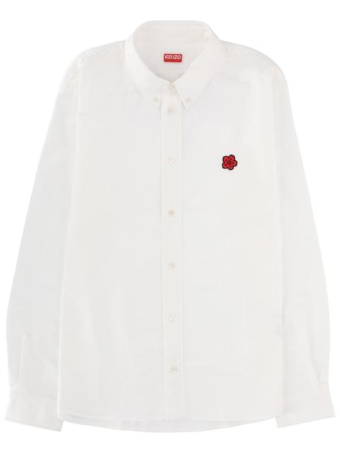 KENZO COTTON SHIRT WITH "BOKE FLOWER" LOGO