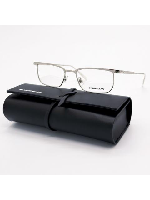 Montblanc NEW MONTBLANC EYEGLASSES MB0219O 001 SILVER MEN EYEWEAR
