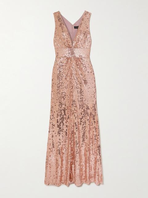 JENNY PACKHAM Supernova Embellished Sequined Tulle Gown