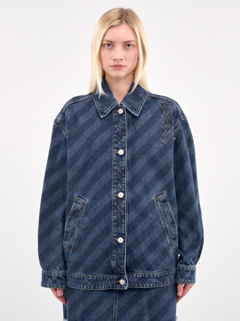 Marni Diagonal Denim Jacket