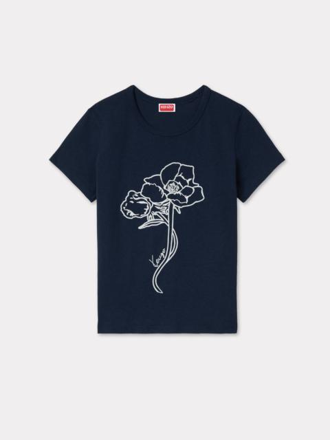 KENZO 'KENZO Archive Rose' outlined T-shirt in cotton