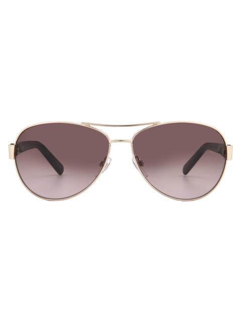 Marc Jacobs Open Box - Marc Jacobs Brown Shaded Pilot Ladies Sunglasses MARC 699/S 006J/HA 60