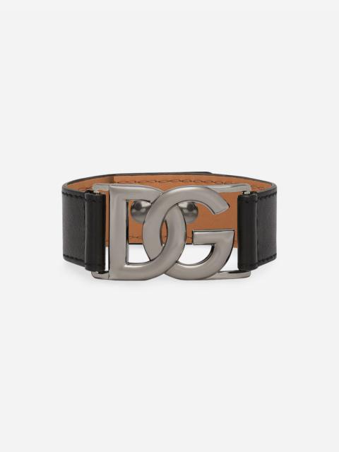 Dolce & Gabbana Calfskin bracelet with DG logo