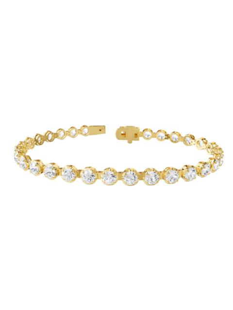 Other Designers Diamond2Deal 18k Vermeil Plated Silver 7.5 ct Round Lab Grown Diamond Tennis Bracelet 7" VVS-VS, E-F