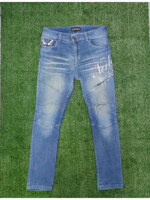 Other Designers Biker Denim - NORTON BIKER DISTRESSED DENIM(J318)