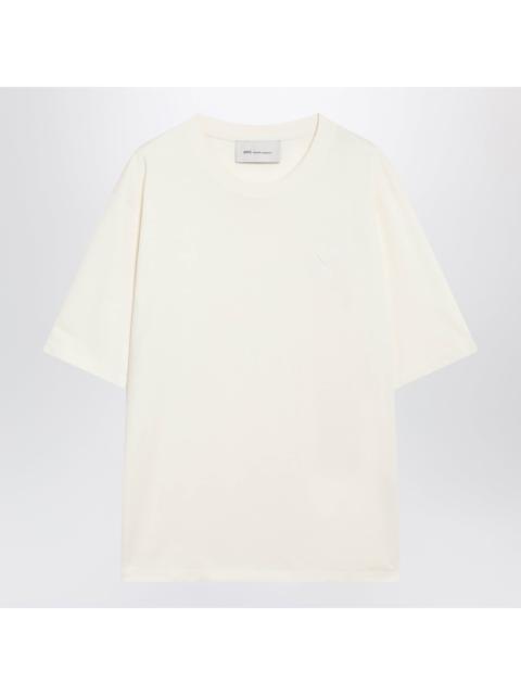 AMI Paris Ami Paris Ivory Ami De Coeur T-Shirt Men