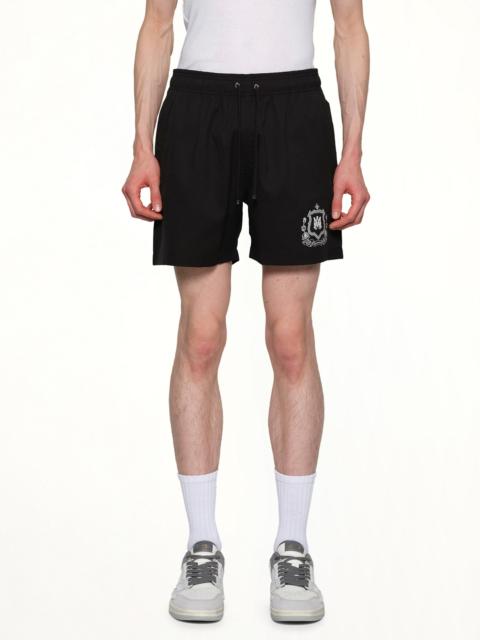 AMIRI MA Crest Swim Trunk in Black