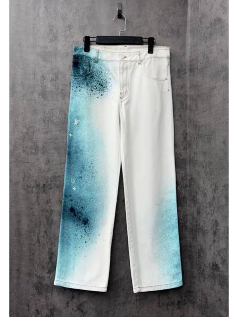 Louis Vuitton Louis Vuitton Lv starry sky splatter logo jeans