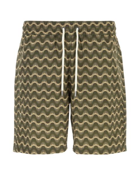 FRESCOBOL CARIOCA Printed polyester Santos swimming shorts