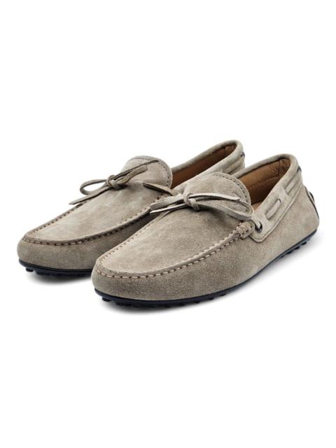 Tod's Driving Shoes City Gommino Suede - Beige - US 7 / UK 5.5