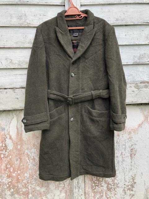 Other Designers Archival Clothing - Dirk Schonberger Virgin Wool Plain Lining Belted Coat