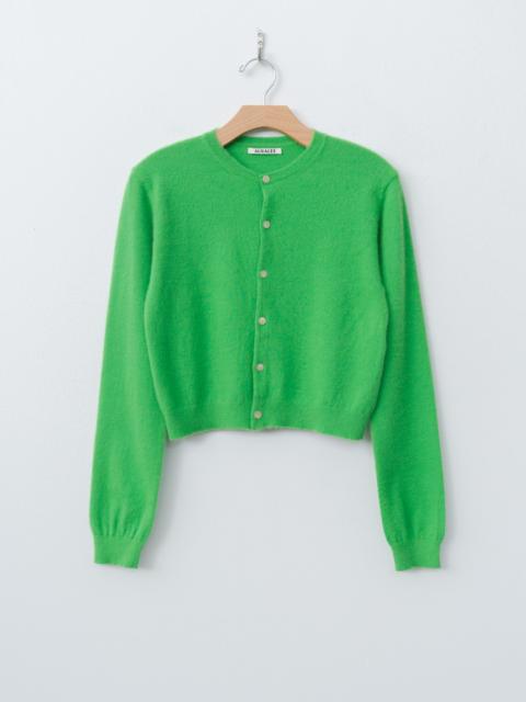 AURALEE Brushed Cashmere Cotton Knit Cardigan - Green