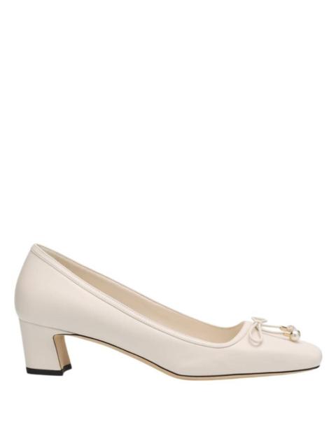 JIMMY CHOO Jimmy Choo Elme 45 Embellished Pumps - Latte