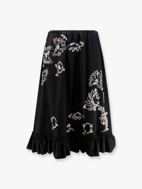 Dries Van Noten Dries Van Noten Samila Skirt with Rhinestones Black