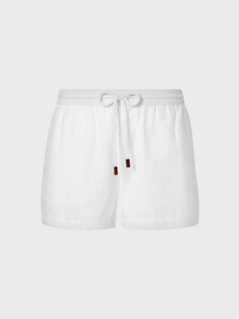 Vilebrequin WOMEN GEOMETRIC BRODERIE ANGLAISE SHORTS