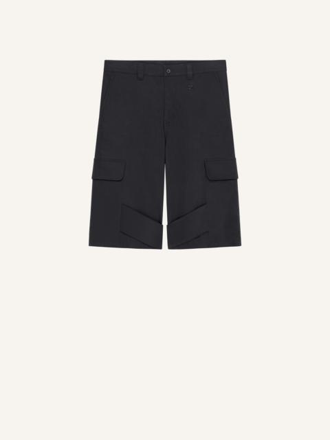 courrèges UTILITY CHAPS COTTON SHORTS