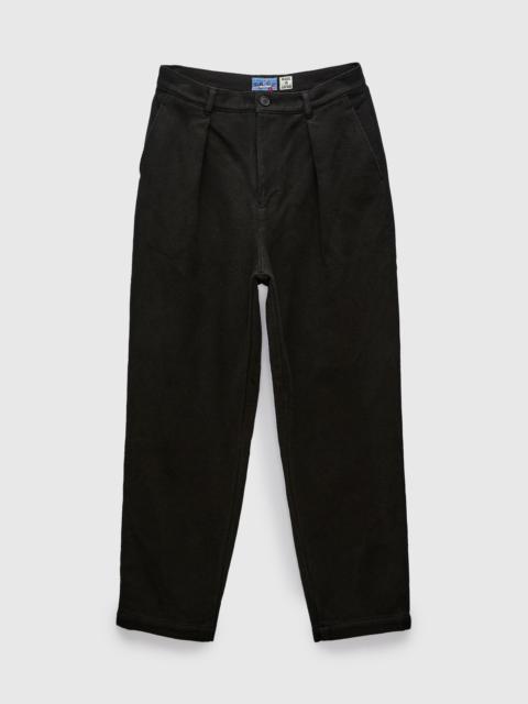 Blue Blue Japan Double Cloth Sashiko Trousers in Black