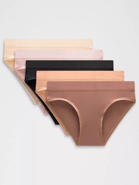 lululemon UnderEase Mid-Rise Bikini Underwear *5 Pack