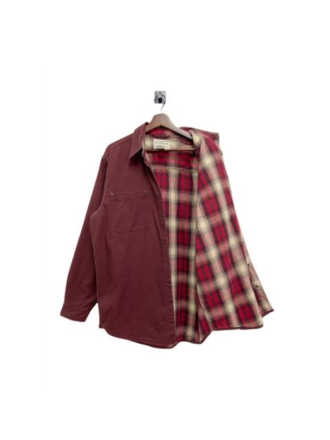 Other Designers Vintage - LL.Bean Check Snap Button Chore Jacket Oversized