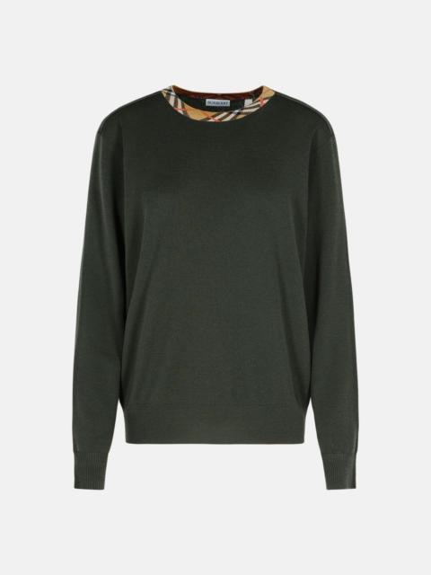 Burberry 'MICHAEL' DARK GREEN WOOL SWEATER