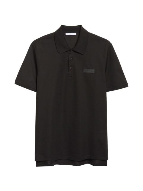 Givenchy Givenchy Regular Fit Logo Patch Cotton Piqué Polo in Black at Nordstrom