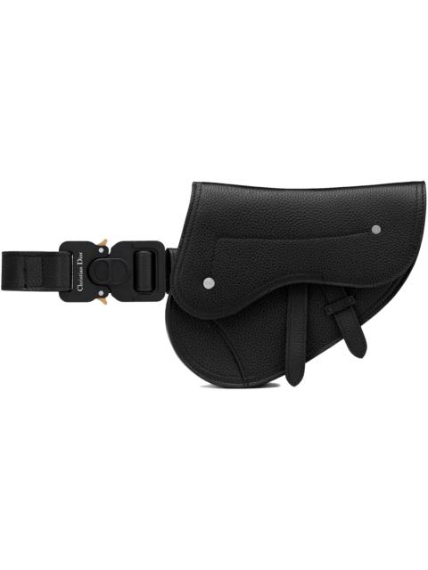 Dior Dior Saddle Belt Bag Grained Calfskin Black