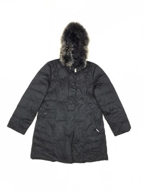 Balmain VINTAGE BALMAIN BLUE FOX FUR DOWN PUFFER JACKET