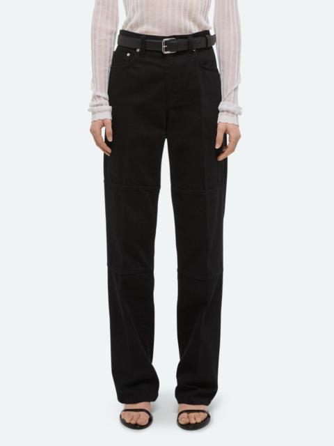 Helmut Lang Helmut Lang Back Zip Carpenter Jeans in Rinsed Black at Nordstrom