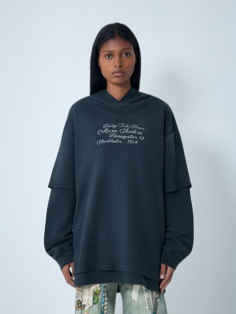 Acne Studios Hooded Logo Motif T-Shirt