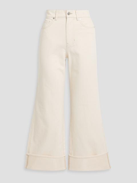 VERONICA BEARD Taylor cropped high-rise wide-leg jeans