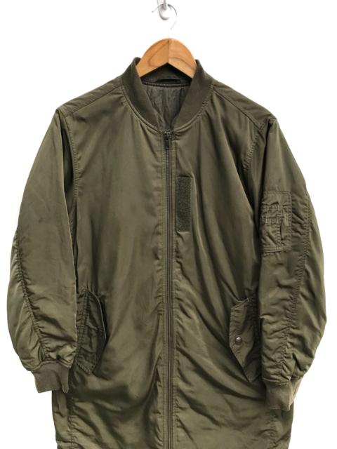 Other Designers Military - Japanese Brand GU Green Military Ma-1 Bomber Long Jacket