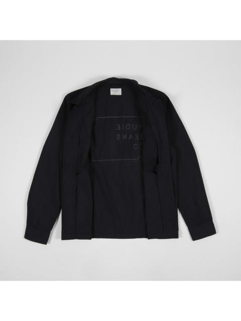 Nudie Jeans Paul Logo Black Indigo