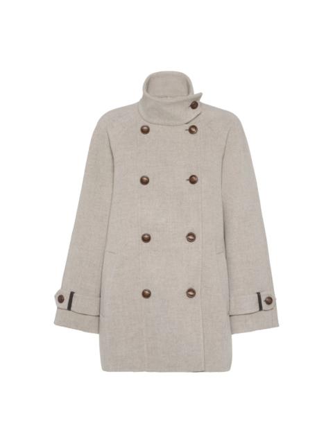 Brunello Cucinelli Neutrals Coats - Double Breasted & Peacoats Women