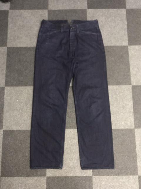 Other Designers P72 AVONTADE Indigo Military Fish Tail Buckle Back Pant