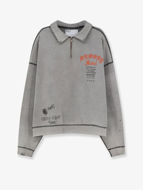 Paly Paly Cotton Sweatshirt With Front Logo Print