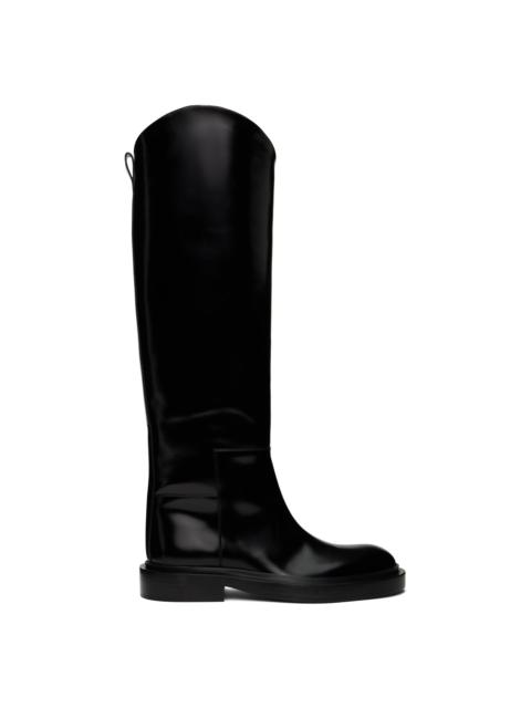 Jil Sander Black Knee Tall Boots
