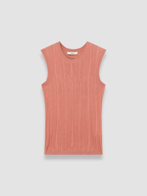 JOSEPH Calife Silk Cotton Rib Vest